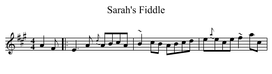 Sarah's Fiddle - staff notation