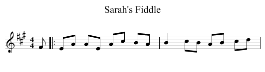 Sarah's Fiddle - staff notation