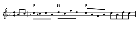 Saratoga Hornpipe - staff notation