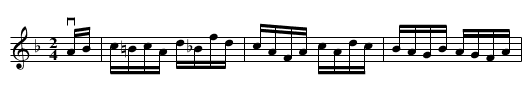 SARATOGA -- HORNPIPE - staff notation