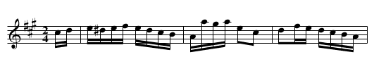 Saratoga Reel [1] - staff notation