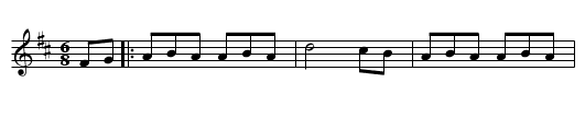 Saratoga, the salute - staff notation