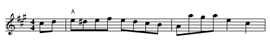 Saratoga - staff notation