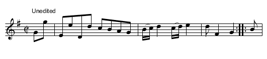 Sark. JBut.978, The - staff notation