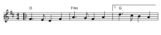 Sarona - staff notation