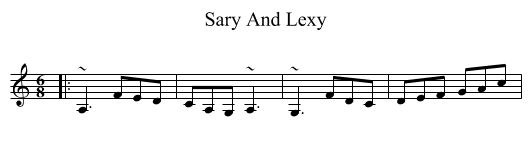 Sary And Lexy - staff notation