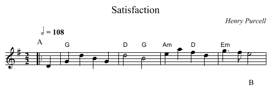 Satisfaction - staff notation