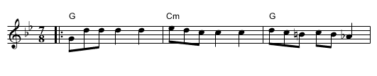 Satovcensko Horo - staff notation