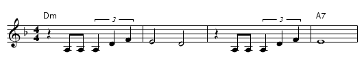 Satulinna - staff notation
