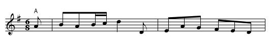 Saturday Night - Bledington - staff notation