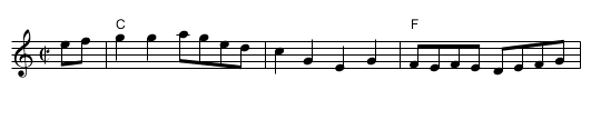 Saturday Night Breakdown - staff notation