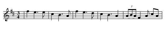 Saturday Waltz - staff notation