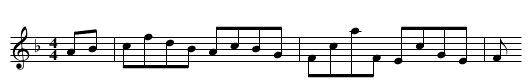 Saughey Rigg - staff notation