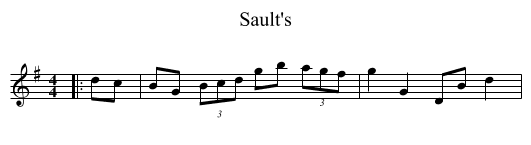 Sault's - staff notation
