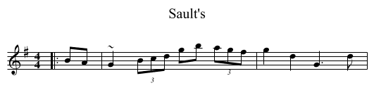 Sault's - staff notation