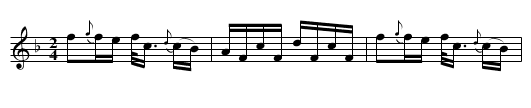 Saunders’ Reel - staff notation