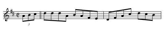 Sauntering in the Lane - staff notation