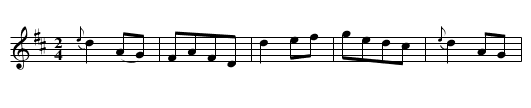 Sauterelle, La - staff notation