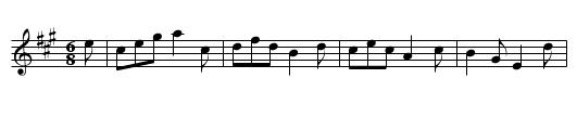 Sauteure Country Dance - staff notation