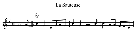 Sauteuse, La - staff notation