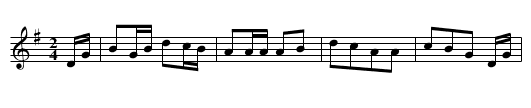 Saxon Dance in G - staff notation