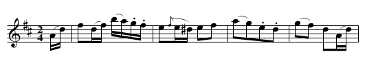 SAXON DANCE - staff notation