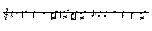 Saxon Waltz - staff notation