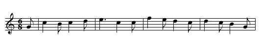 Sbaen Wenddydd - staff notation