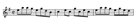 Scallowa Lasses, Da - staff notation