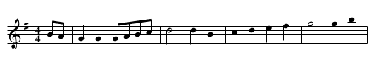 Scan Tester's No 1 - staff notation