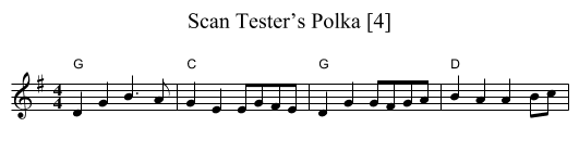 Scan Tester’s Polka [4] - staff notation