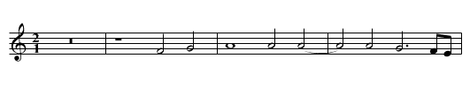 Scaramella fa la galla - staff notation