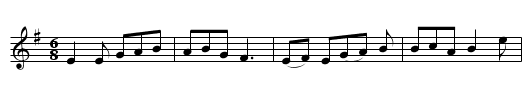 Scarborough Fair - staff notation