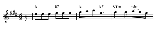 Scarborough Fair - staff notation