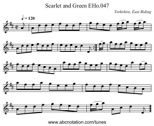 Scarlet and Green EHo.047 - staff notation