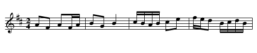 Scartaglen (b) - staff notation
