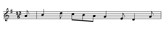 Scartaglen - staff notation