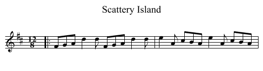 Scattery Island - staff notation