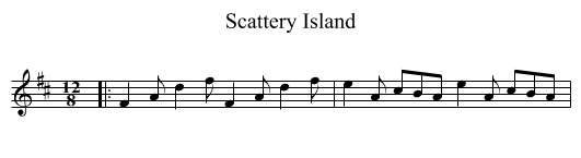 Scattery Island - staff notation