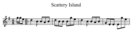 Scattery Island - staff notation