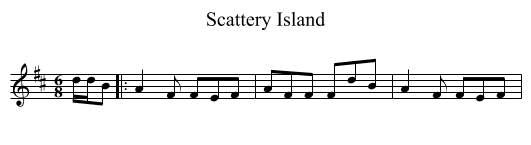 Scattery Island - staff notation