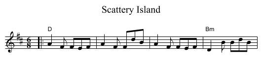 Scattery Island - staff notation
