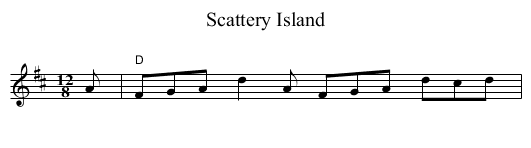 Scattery Island - staff notation