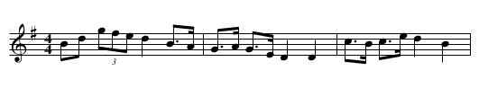 Schaefer's Favourite - staff notation