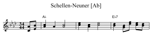Schellen-Neuner [Ab] - staff notation