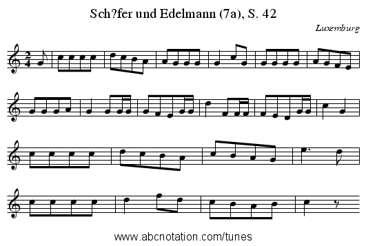 Sch?fer und Edelmann (7a), S. 42 - staff notation