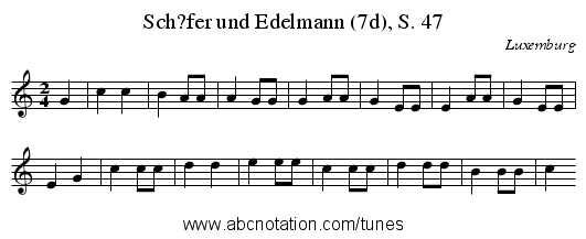 Sch?fer und Edelmann (7d), S. 47 - staff notation
