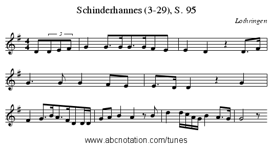 Schinderhannes (3-29), S. 95 - staff notation