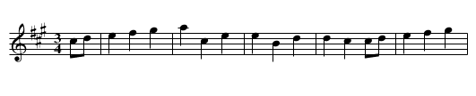 Schleinige Taenze in A, nr. 5 - staff notation
