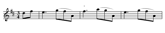 Schleinige Taenze in D, nr.  19 - staff notation